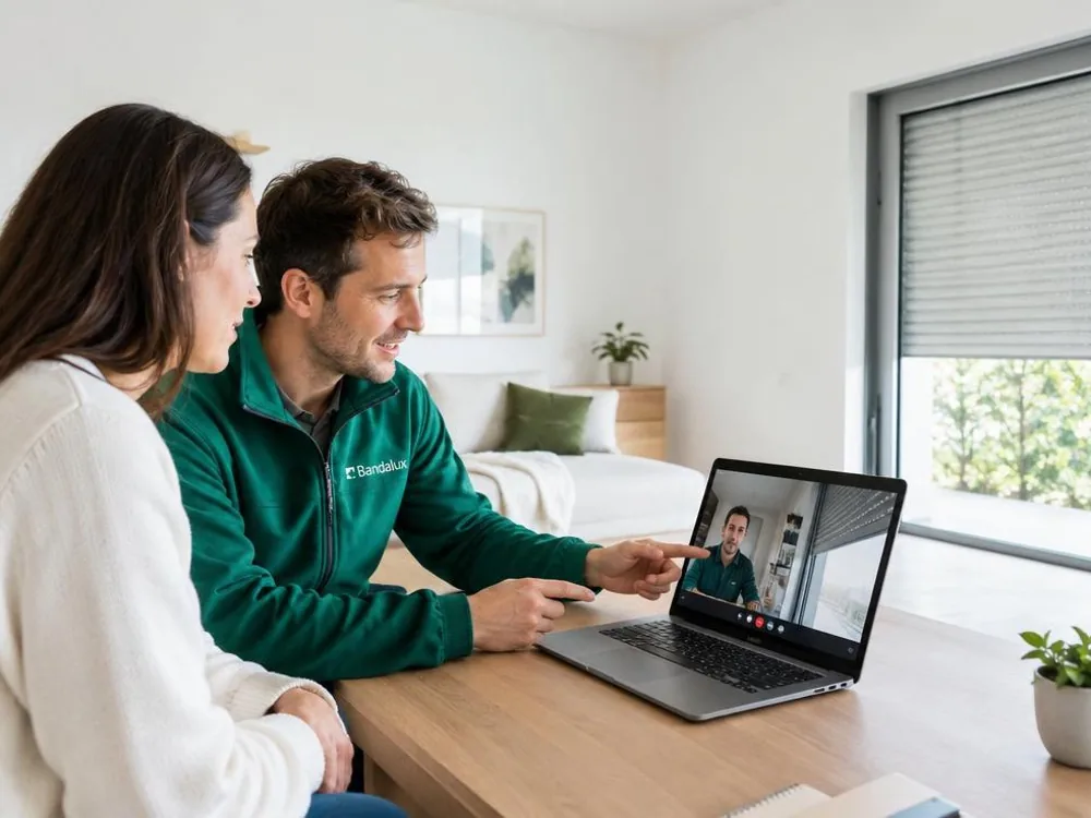 Rendez-vous visio porte coulissante Luxembourg Diagnostic par visio d'une porte coulissante